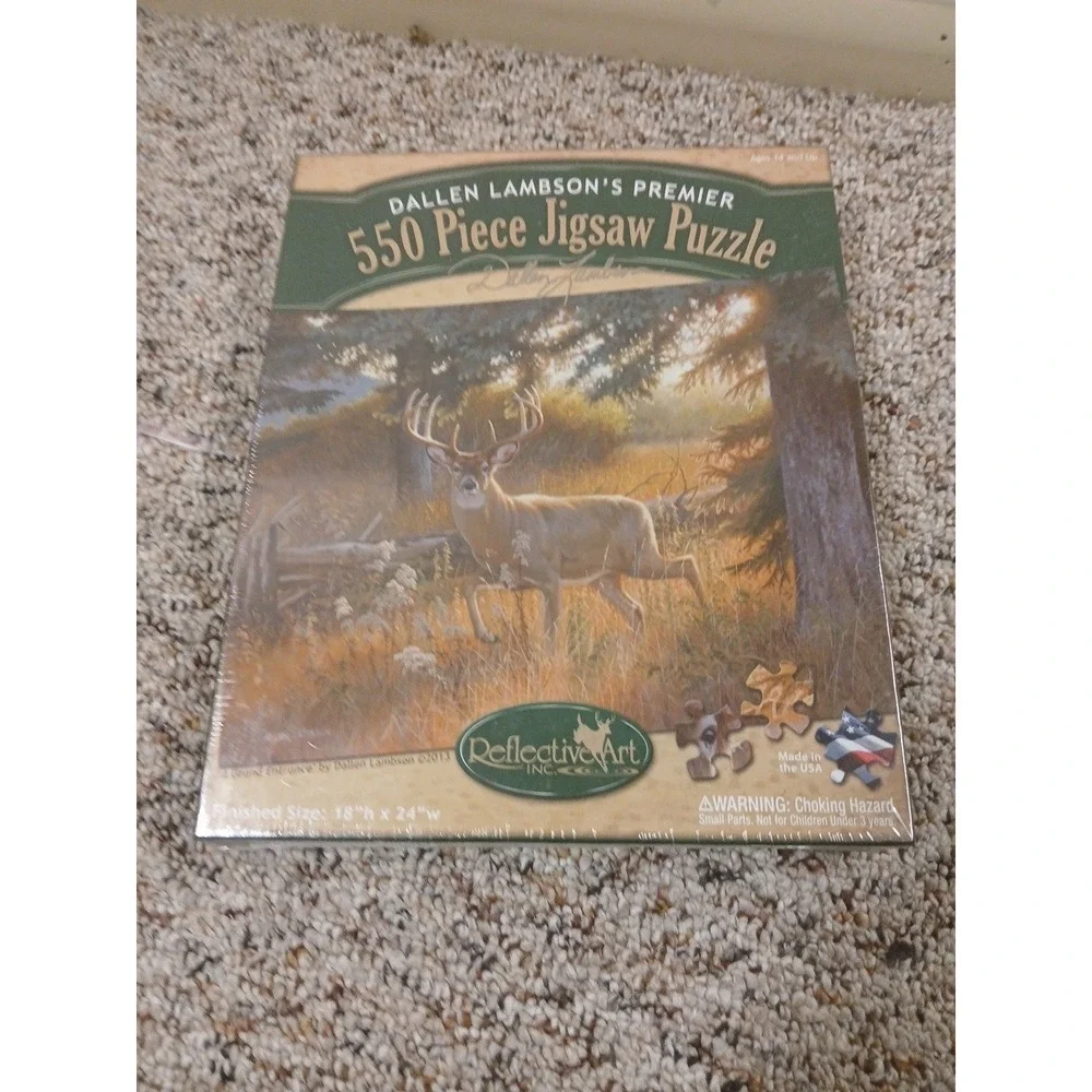 Wildlife Masters Woodland Series Morning View 1000 Piece Puzzle Lot Of 2!! New!!